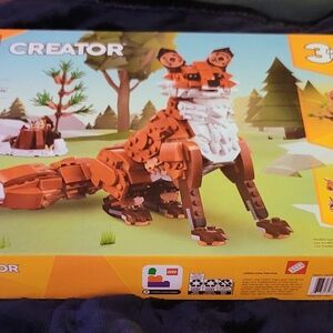Brown Fox Building Set - Brown and White Kids Toy